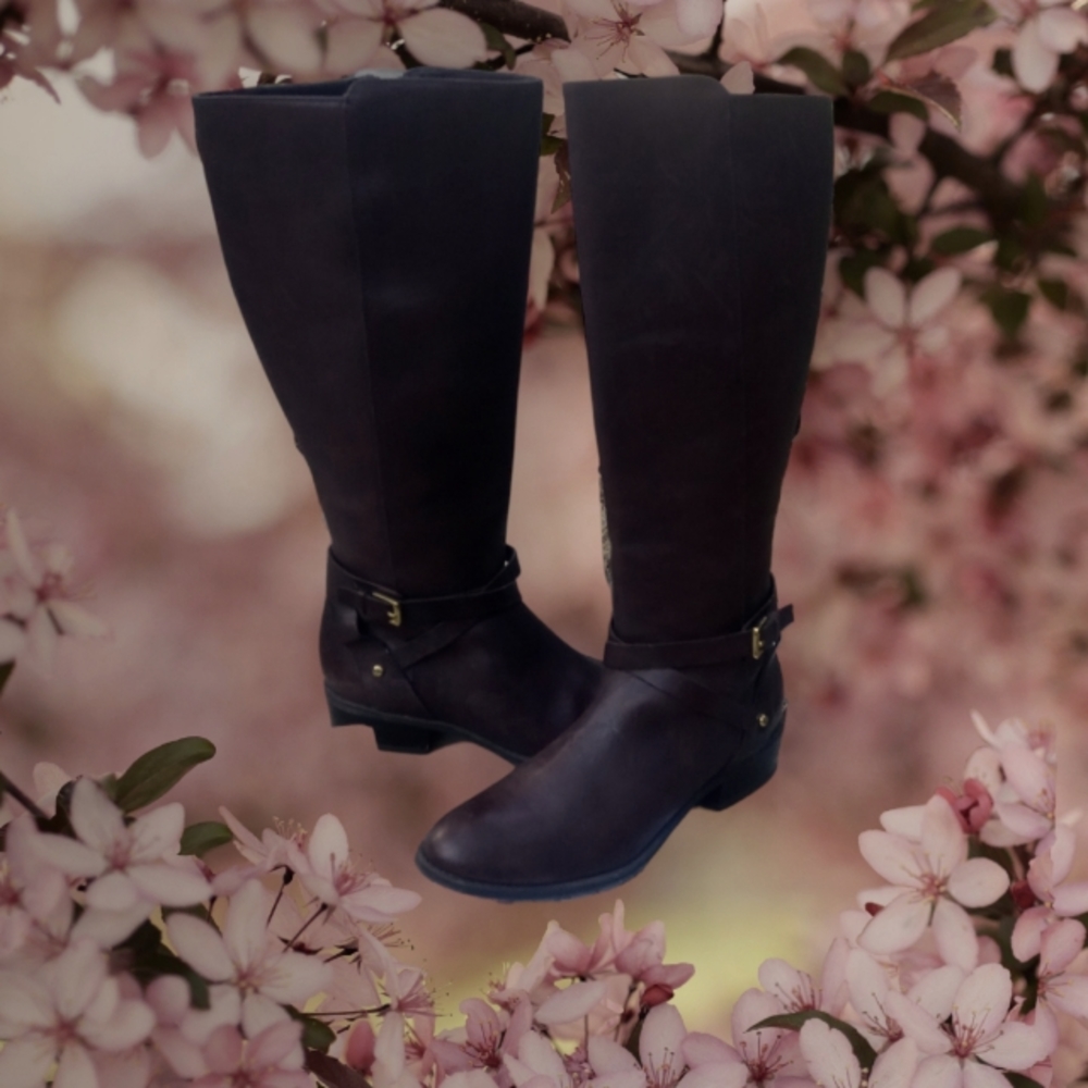 RALPH LAUREN - Mariah Riding Boots Brown - Size 7.5